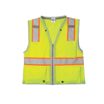 White Cap | Kishigo 3XL Brilliant Series Lime Class 2 Vest